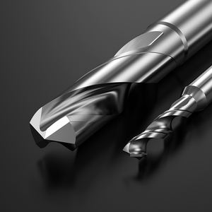 Huhao mata bor karbida padat 4MM, batang bor baja Tungsten pegangan tetap, alat simpul bor tepat logam D4 aluminium D5 D6 D8 - Product Image 3