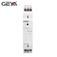 Relais auxiliaire intermédiaire miniature 2SPDT sur rail DIN, 280V, AC/DC 24V, pour GR8-208-AD12V, avec certificat CE