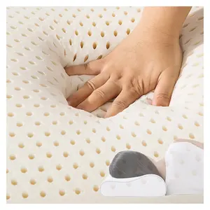 OEM ODM Neck Rectangle Solid Natural Latex Foam Rubber Pillow