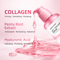 Sérum Gel au Collagène Formule Personnalisée avec Extrait de Racine de Pivoine et Acide Hyaluronique pour une Hydratation Raffermissante OEM ODM Marque Privée