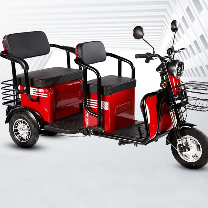 3 ruote elegante 48 v1000w multi passeggero invia bambini drogheria consegna triciclo elettrico