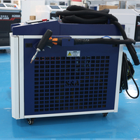 Machine de soudage au laser à fibre portative de 1500 W, refroidie par eau, soudeuse au laser 4 en 1 pour la réparation des métaux