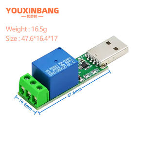 LCUS-1 Тип USB релейный модуль электронный Преобразователь PCB USB Интеллектуальный переключатель управления SRD-05VDC-SL-C 5V 10A Rele - Product Image 2