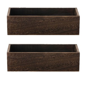 Maceta rectangular de madera de 7.9 cm para plantas de interior y flores. - Product Image 5