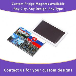 Imán de Bratislava con Diseño de Arte Folclórico Personalizado de Eslovaquia para la Puerta del Refrigerador, Recuerdo de Viajes Mundiales - Product Image 4