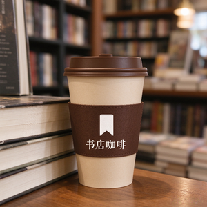 Manchon de tasse biodégradable à réponse rapide avec impression personnalisée et isolation thermique ondulée - Product Image 2