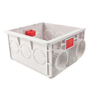 Caja de Conexiones Eléctrica Cuadrada Blanca de PVC para Montaje en Pared - Product Image 2