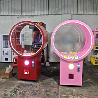 Distributeur automatique de capsules de jouets à monnayeur, grand modèle rond à LED