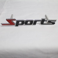 Nouveau design, autocollant universel en métal pour véhicule, emblème 3D sport pour calandre avant et coffre, compatible avec toutes les voitures