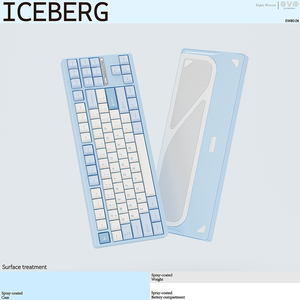 Bàn phím cơ không dây ticktype evo80 với bàn phím chơi game chạm khắc ba chế độ RGB - Product Image 2