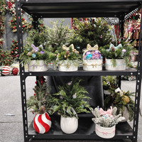 Décorations de table de Noël rouge, blanc et or, décorations de Noël pour table de buffet, décoration de Noël pour table à manger, décoration de Noël pour table basse