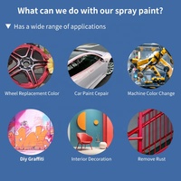 Peinture en aérosol anti-rouille personnalisée en usine, 450 ml, peinture en aérosol graffiti aux couleurs vibrantes, séchage rapide et imperméable