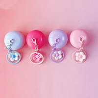 Pot de baume à lèvres transparent 5g P-Lan Stock avec logo personnalisé, emballage de baume à lèvres et blush, pot de masque de nuit avec porte-clés