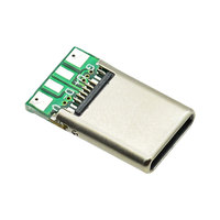 Les fabricants fournissent une prise mâle de type C avec chargeur rapide PCB 16 broches avec connecteur USB à tête mâle à résistance 56K