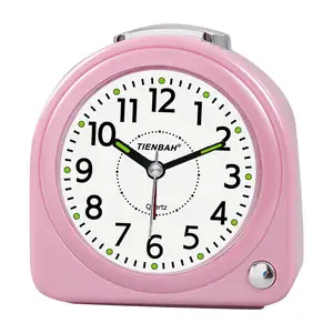 便宜的床头拱形数字声音报警粉色教学表手表时钟