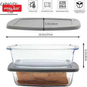<span class=keywords><strong>Molde</strong></span> <span class=keywords><strong>para</strong></span> Pan <span class=keywords><strong>de</strong></span> Vidrio Pyglass con Tapa Hermética - <span class=keywords><strong>Molde</strong></span> <span class=keywords><strong>para</strong></span> Pan <span class=keywords><strong>de</strong></span> 1.9qt - Moldes <span class=keywords><strong>para</strong></span> Hornear Pan - Product Image 2