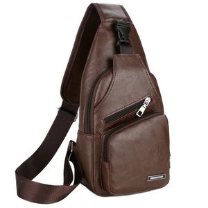 Sacs bandoulière pour hommes, sac messager USB en cuir, sac à bandoulière diagonal, nouveauté 2019, sac à dos de voyage - Product Image 2