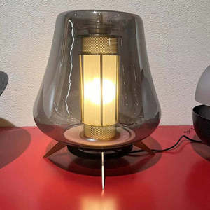 Wooden Floor Lamp Midcentury Design Led Light Source 260x450mm For Living Room Bedroom Ambient Lighting - Product Image 1