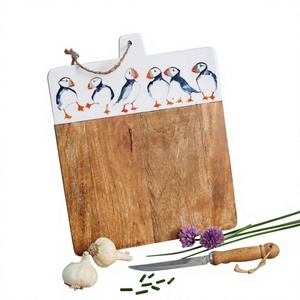 Tabla de Cortar Rectangular de Madera, Segura para Alimentos, Duradera, Sostenible, de 2.0 cm de Grosor, para Uso Doméstico y en Restaurantes, Hecha a Mano, Apta para Lavavajillas - Product Image 5