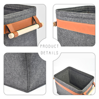 Panier à linge en feutre personnalisé, organisateur de vêtements pour enfants, panier à linge pour jouets, seau à linge