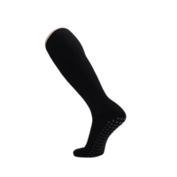 Chaussettes de compression antidérapantes personnalisées, hauteur genou, élastiques, pour la course à pied, le football, le sport, personnalisez votre propre logo de marque