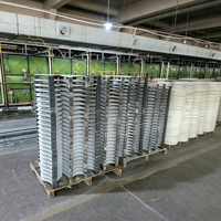 Plaque réfractaire en carbure de silicium sur mesure pour fours industriels et de ciment, avec découpe