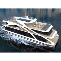 Catamarán de Lujo para Turismo Marítimo y de Playa, Barco de Pasajeros Grande Estándar para Cruceros Turísticos