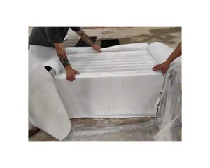 Precio de fábrica Mármol de cristal blanco para losa de hotel Escaleras Pared Bar Escritorio Mármol de cristal blanco