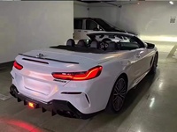 Pour BMW Série 8 G14 G15 2019-2023, diffuseur de pare-chocs arrière universel en fibre de carbone sèche style AC, aileron arrière de voiture, kit carrosserie