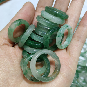 도매 신상 천연석 쿼츠 제이드 반지 원석 보석 쿼츠 제이드 반지 - Product Image 2