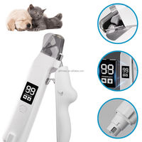 Herramientas Profesionales y Prácticas para el Cuidado de Mascotas, Cortaúñas y Lima Eléctrica para Perros y Gatos con Pantalla LCD y Protección de la Línea Sanguínea
