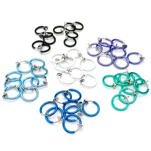 Boucle d'ouverture facile balancent noir blanc or boucle d'oreille résultats de bricolage accessoires coloré Non percé boucle d'oreille Clip boucle d'oreille convertisseurs - Product Image 3