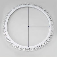 Éclairage de décoration d'intérieur Flexible incurvé personnalisé Gypse Cloison sèche LED Profil rond pédant lumière linéaire
