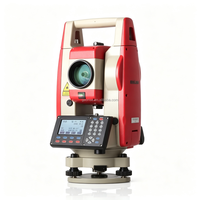 Stazione Totale Economica Senza Prisma con Misurazione Laser a 1500m, Strumento di Rilevamento con Ottica Laser e Memoria da 100.000 Punti