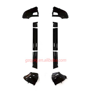 Jupes latérales spéciales avec peinture haute brillance 007 Black Flare pour kit carrosserie Land 110 - Product Image 6