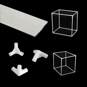 ท่อไฟเบอร์กลาส FRP GRP คุณภาพสูง และข้อต่อพลาสติกสำหรับโครงถุงส่งอาหาร - Product Image 1
