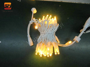 Guirlande lumineuse 3M 30 LED personnalisée avec câble en caoutchouc, étanche IP65, âme en cuivre pur, blanc chaud 2700K pour l'éclairage des contours de bâtiments - Product Image 2