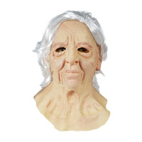 Masque d'Halloween en faux cuir 3D vente en gros réaliste Joker visage effrayant Cosplay fête pleine moitié couvre-chef