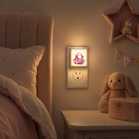 Veilleuse LED LOHAS 0,3W, design Père Noël, lumière du jour 4000K, capteur crépusculaire, lampes de nuit pour chambre d'enfant, cadeaux pour bébé