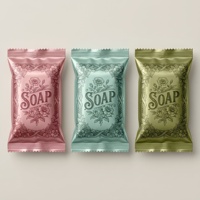 Sachets en aluminium imperméables à trois soudures latérales avec logo personnalisé pour savon d'hôtel, échantillons de soins de la peau, mini-sacs d'emballage cosmétique – Vente en gros