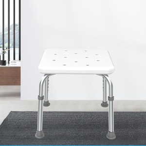 Shower <b>Stool</b> Aluminum Alloy <b>Adjustable</b> <b>Height</b> Waterproof Bathroom Safety Equipment - Product Image 1
