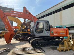 Excavatrice sur chenilles Hitachi EX200 d'occasion de bonne qualité pour la construction Composants de base d'origine Shanghai - Product Image 2