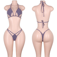 Vêtements de danse exotiques directement de l'usine, sous-vêtements de strip-tease sur mesure, micro-lingerie, combinaisons métalliques brillantes, tenues de danseuses