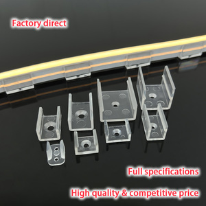 Clip de fixation pour bande LED PC haute transparence, clip de montage rigide durable pour bande LED néon en silicone 5050/5730/2835 / néon flexible - Product Image 6