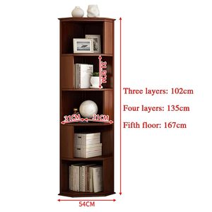 Pháp tỉnh xoay tủ sách Thư viện phòng khách đồ nội thất hiện đại sồi Nâu thang gỗ Bảng điều chỉnh màu sắc tinh khiết carton lưu trữ - Product Image 6