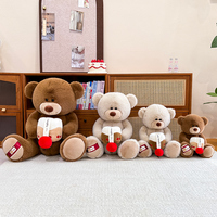 Oso de Peluche OEM, Logotipo Personalizado, Oso con Pastel, Ideal para Artículos Promocionales y Regalos Corporativos, Regalo de San Valentín