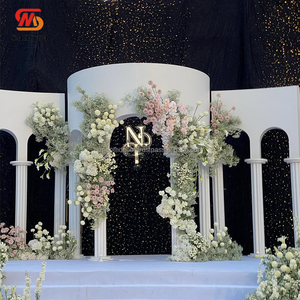 SMOOTH High Quality Pvc Panel Stand <b>Frame</b> <b>White</b> Acrylic Arch Backdrop For Wedding Decoration - Product Image 2