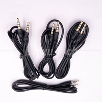 Câble d'extension audio stéréo 3,5 mm mâle-mâle 4 pôles en PVC pour microphone, lecteur DVD, ordinateur, haut-parleur et écouteurs