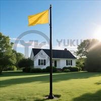 Vente en gros 6-20 mètres de mât de drapeau commercial conique en fibre de verre FRP / GRP fabricants de mâts de drapeau