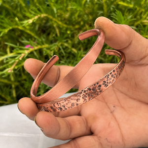 Brazalete Martillado Hecho a Mano Estilo Vintage Ajustable Unisex Soporte Diario para el Bienestar Grabado Láser Gratuito Venta al por Mayor - Product Image 1
